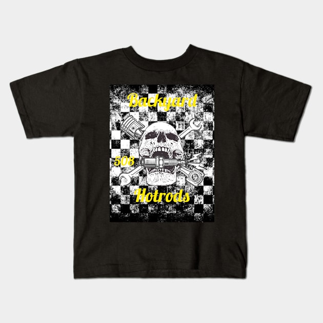 Backyard Yellow Kids T-Shirt by C.S.P Designs 